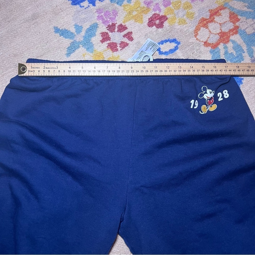 Disney Mickey Mouse 1929 Men's Large Sweatpants Lounge Pants Navy Blue - Picture 4 of 6